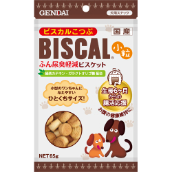 ビスカル小粒 65g  ふん尿臭を軽減する小粒タイプの腸活応援ビスケット【現代製薬】GENDAI