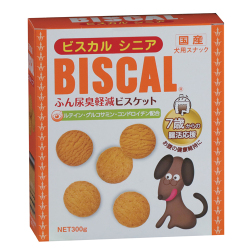 ビスカルシニア 300g ふん尿臭軽減！シニア用腸活応援ビスケット 【現代製薬】GENDAI
