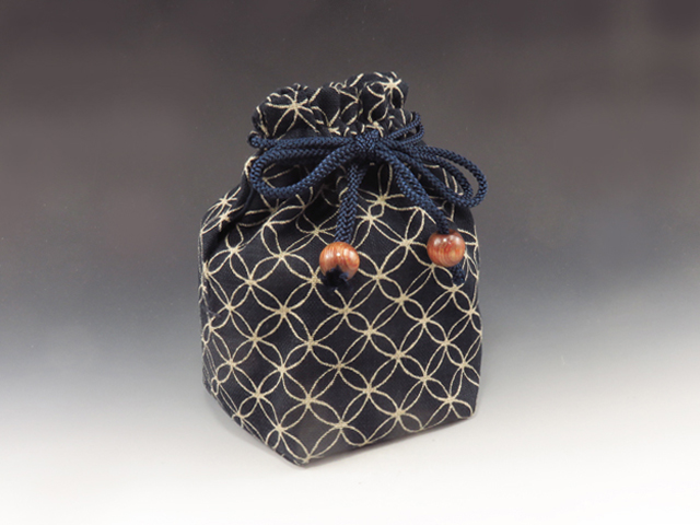 ぐい呑袋 （七宝文）