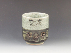 福島県のやきもの　大堀相馬焼の酒器ぐい呑