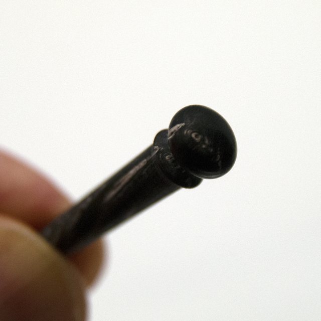 ブリッジピン アコギ汎用 水牛角 溝なし