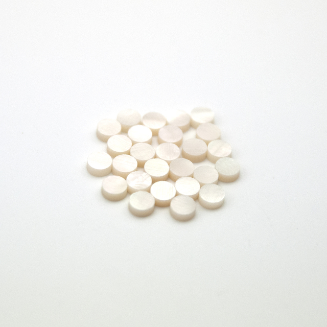 【ポジションマーク】白蝶貝 丸5mm 12個セット 厚さ2mm 装飾系 アクセント クラフト リペア製作系 メンテナンス <送料200円ポスト投函>#6804