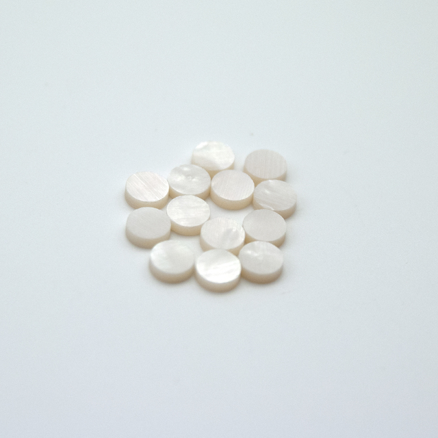 ポジションマーク 丸6.5mm白蝶貝 12個セット