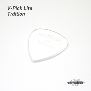 ★outlet【フラットピック】V-TRL 透明ティアドロップ型 厚さ1.5mm ノイズレス 滑らかサウンド 練習用 ソフト感触 演奏系 ＜★送料200円ポスト投函＞ #0962