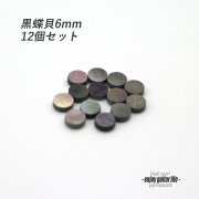 【ポジションマーク】黒蝶貝 丸6mm 12個セット 厚さ2mm 装飾系  外観整備 アクセント クラフト リペア製作系 メンテナンス  修理補修 ビルド  ＜送料200円ポスト投函＞#6828