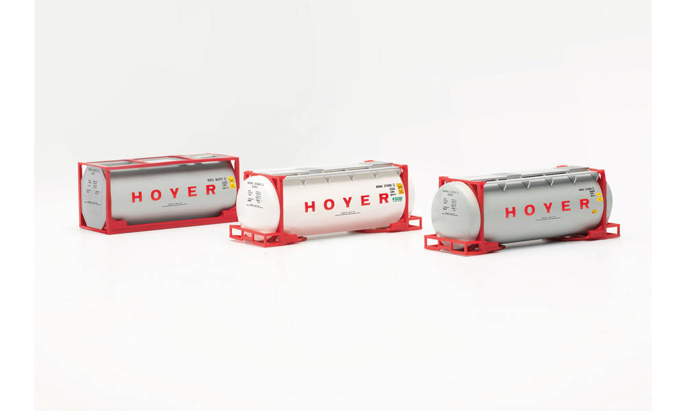 herpa Cars&Trucks 1/87 タンクコンテナ “Hoyer” 3個