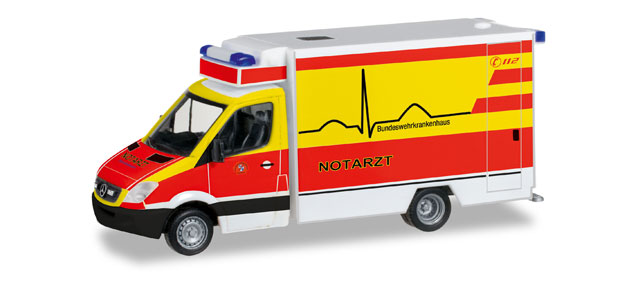 herpa Cars&Trucks 1/87 メルセデスベンツ スプリンター ハンブルグ陸軍病院 救急車両