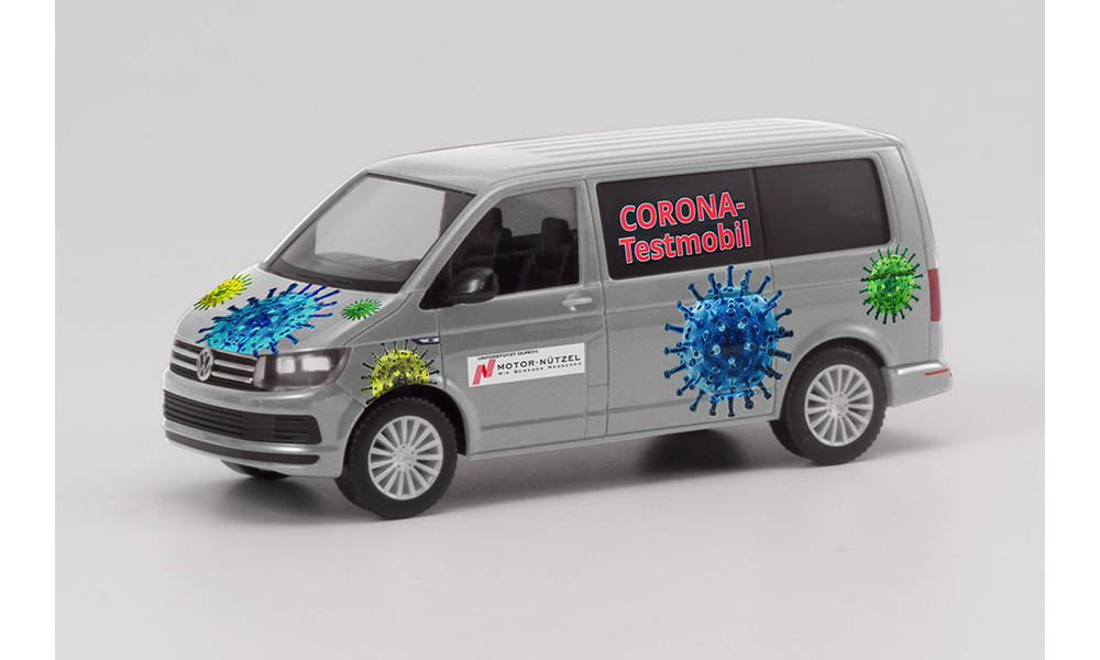 herpa Cars&Trucks 1/87 フォルクスワーゲン T6 バス コロナウイルス検査車両