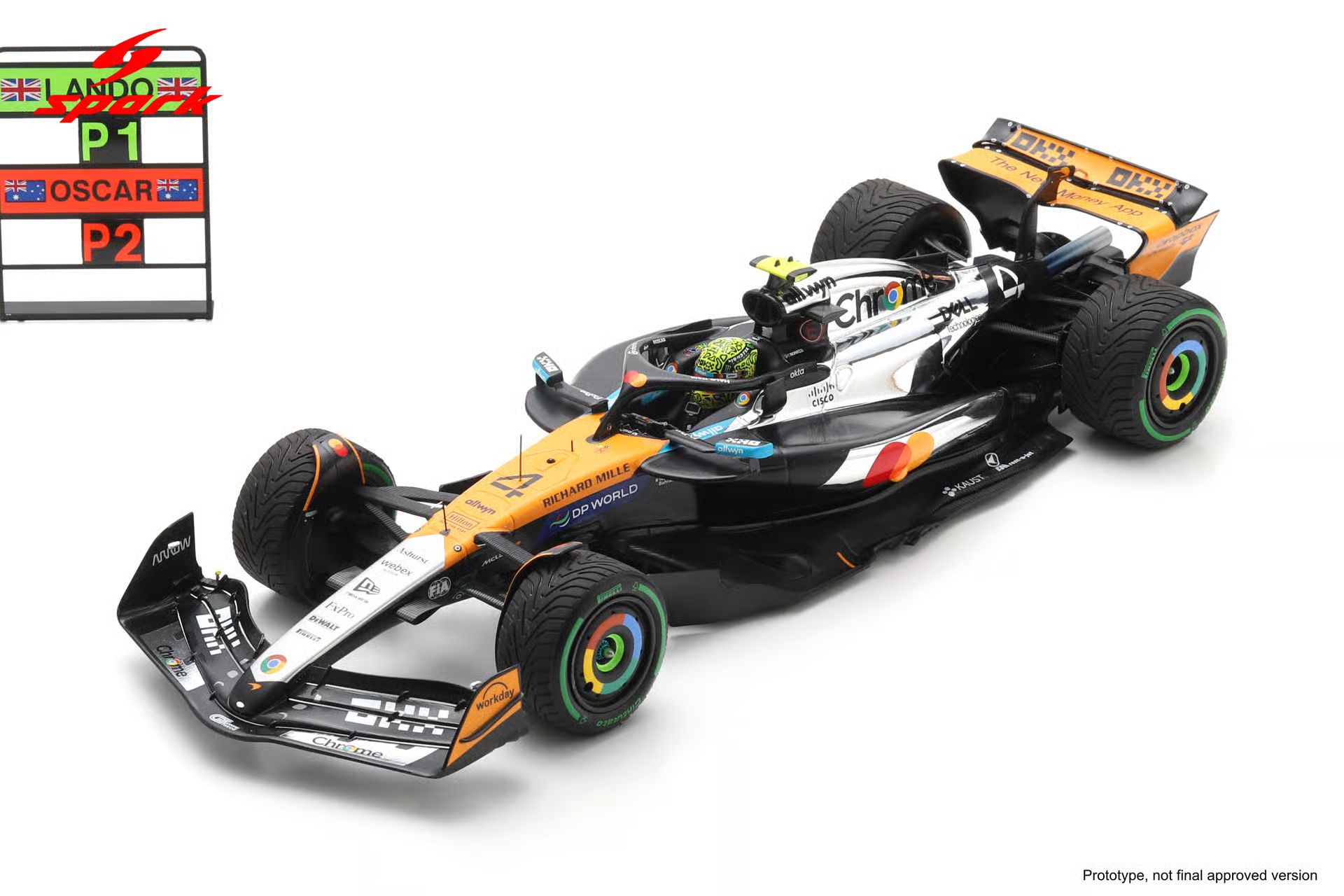 Spark(スパーク) 1/18 (レジン製) McLaren MCL39 No.4 McLaren Formula 1 Team Winner British GP 2025 Lando Norris