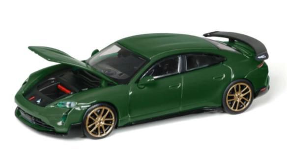Trends Hobby 1/64 (ダイキャスト製) Porsche Taycan Turbo GT グリーン