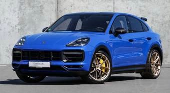 Trends Hobby 1/64 (ダイキャスト製) Porsche Cayenne Turbo GT Weissach ブルー