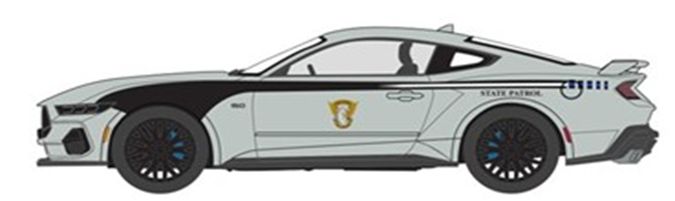 グリーンライト 1/64 (ダイキャスト製) 2024 Ford Mustang Police