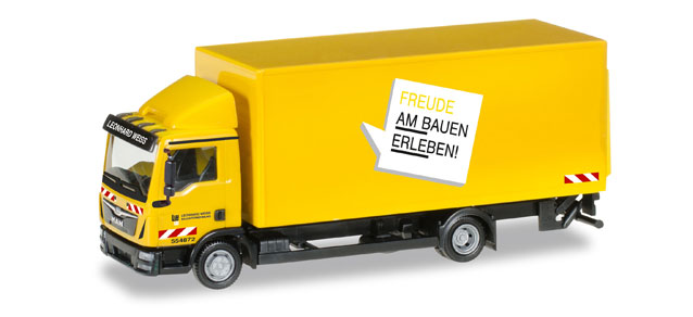 herpa Cars&Trucks 1/87 MAN TGL ボックストレーラー "Leonhard Weiss"