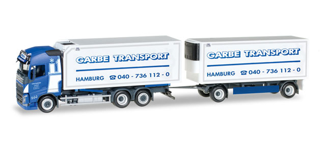 herpa Cars&Trucks 1/87 ボルボ FH Gl.ボックストレーラー "Spedition Garbe"