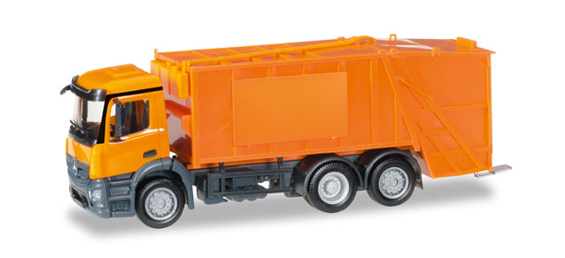 herpa Cars&Trucks 1/87 MB アントス ゴミ運搬車オレンジ 装飾なし