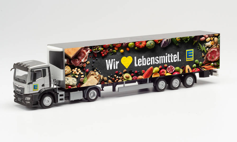 herpa Cars&Trucks 1/87 MAN TGS NN 冷蔵ボックスセミトレーラー EDEKA