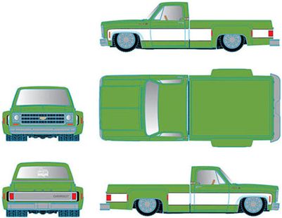 M2 Machines 1/64 (ダイキャスト製) 1978 シボレー シャイアン