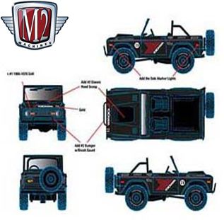 M2 Machines 1/64 1971 フォード ブロンコ YOKOHAMA ※並行輸入品