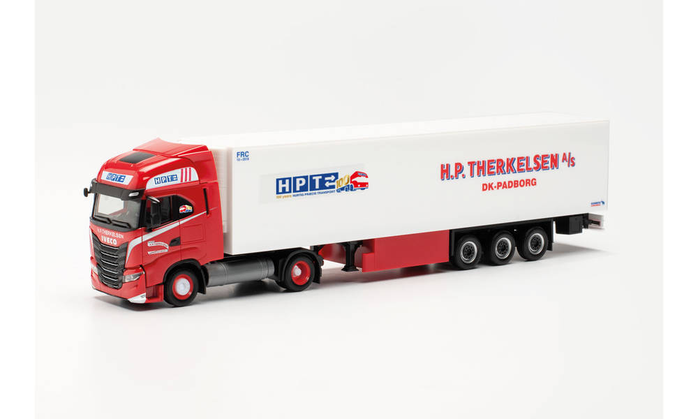 herpa Cars&Trucks 1/87 イベコ S-Way LNG 冷蔵ボックスセミトレーラー “H.P.Therkelsen”