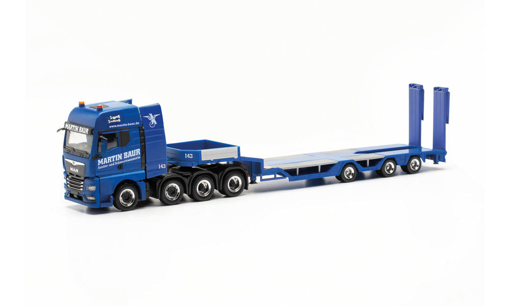 herpa Cars&Trucks 1/87 MAN TGX GX ローボーイ セミトレーラー (エアサスペンション) "Martin Baur"