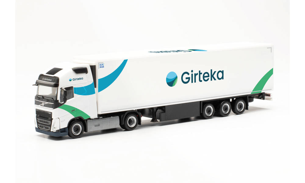 herpa Cars&Trucks 1/87 ボルボ FH Gl. XL 2020 冷蔵ボックス セミトレーラー “Girteka”