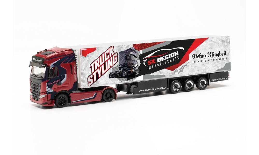 ミニカー　1/87 イベコ S-Way 冷蔵セミトレーラー ”Stefan Klingbeil” [HE316644] herpa Cars&Trucks 1/87 イベコ S-Way 冷蔵セミトレーラー