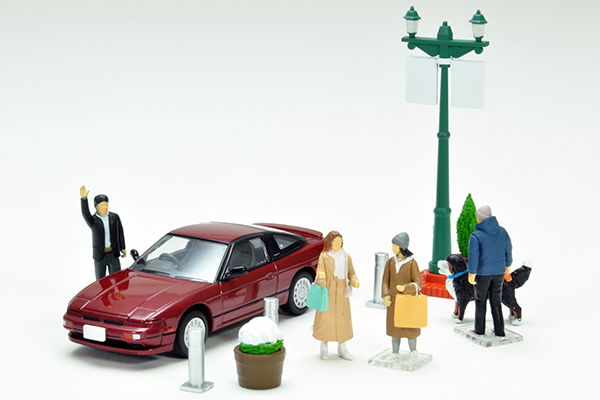 トミカリミテッドヴィンテージネオ 1/64 (ダイキャスト製) ジオコレ64 #カースナップ08a 都会の街角