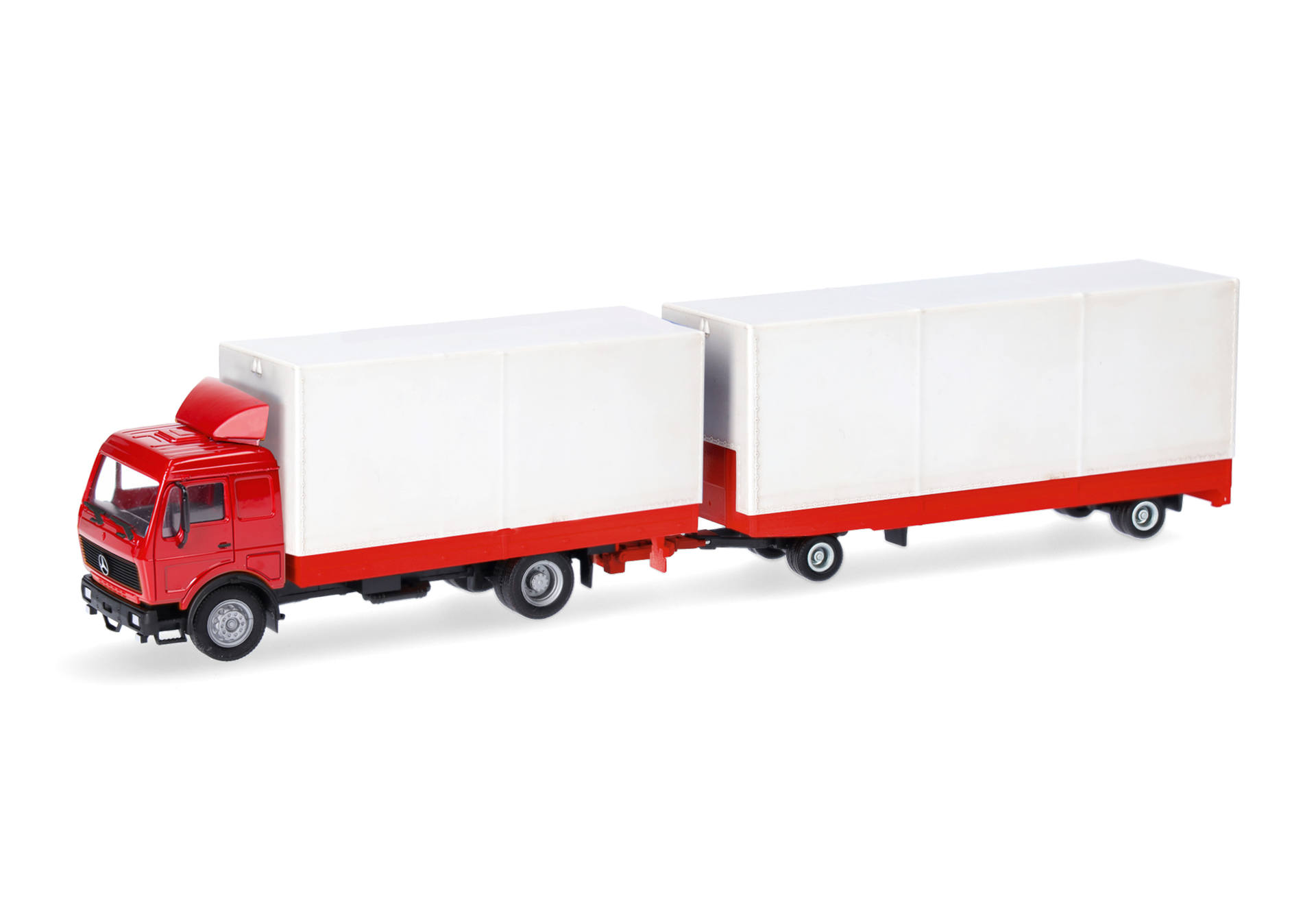 [予約]herpa Cars&Trucks 1/87 (プラスチック製) メルセデスベンツ NG ボリュームトレーラー レッド/ホワイト