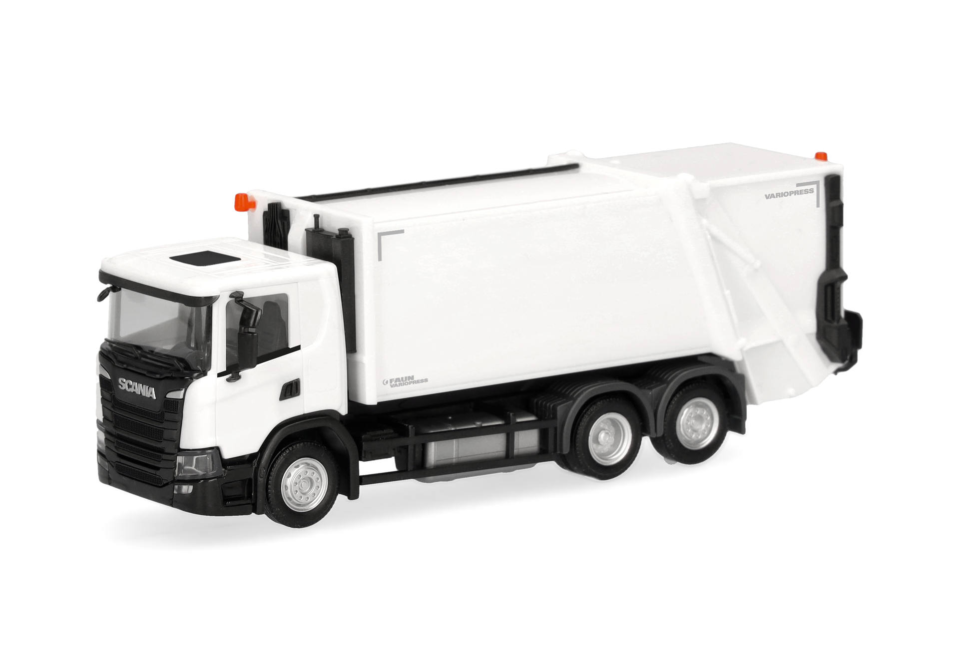 [予約]herpa Cars&Trucks 1/87 (プラスチック製)  スカニア CG17 ごみ収集車 ホワイト