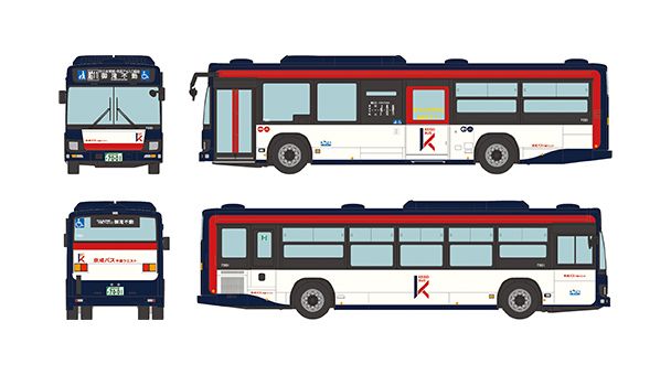 [予約]トミーテック 1/80 (プラスチック製) ＜ＪＨ０６３＞全国バスコレクション８０　京成バス千葉ウエスト