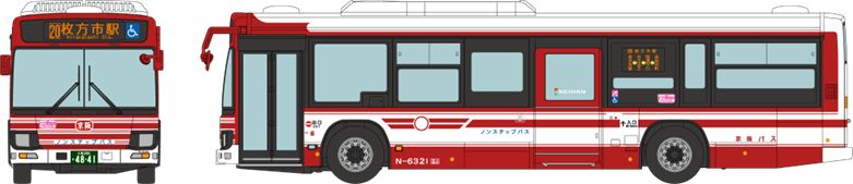 [予約]トミーテック 1/80 (プラスチック製) ＜ＪＨ０６４＞全国バスコレクション８０ 京阪バス