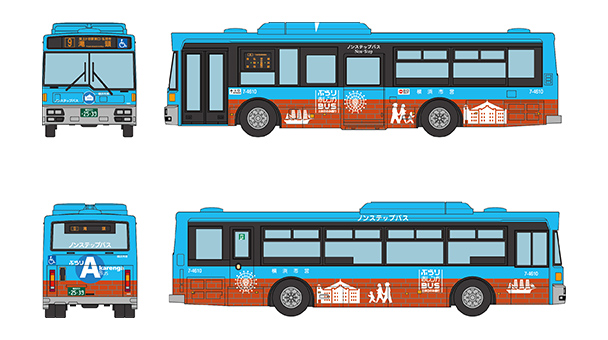 [予約]トミーテック 1/150 (プラスチック製) バスコレで行こう25 横浜市交通局 ぶらり赤レンガBUS