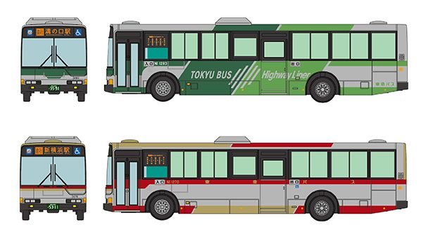 [予約]トミーテック 1/150 (プラスチック製) ザ・バスコレクション 東急バス さよなら新横浜～溝の口線2台セット