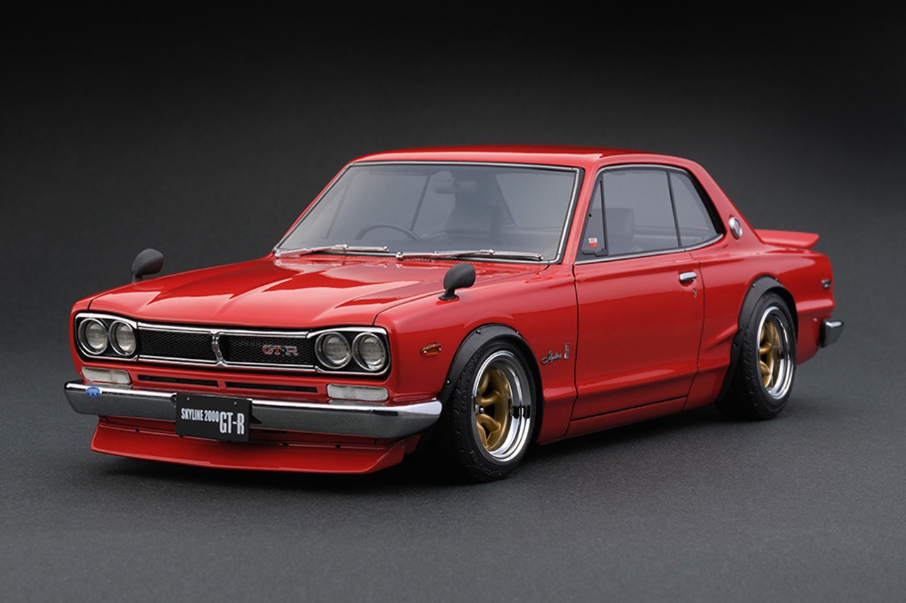 ignition model(イグニッションモデル) 1/18 Nissan Skyline 2000 GT-R (KPGC10) レッド