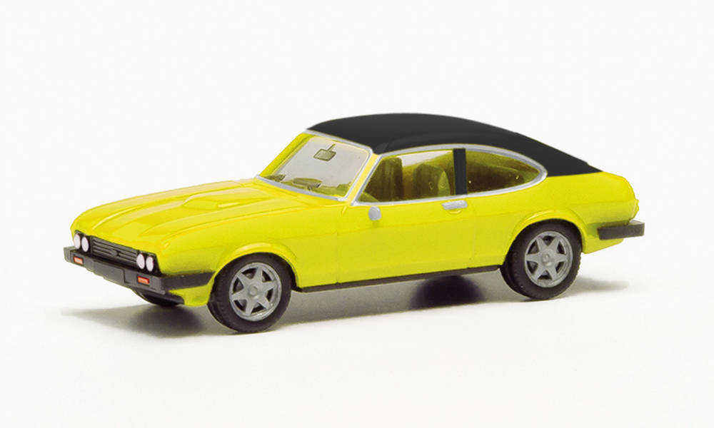 herpa Cars&Trucks 1/87 フォード カプリ II ソフトトップ デイトナイエロー