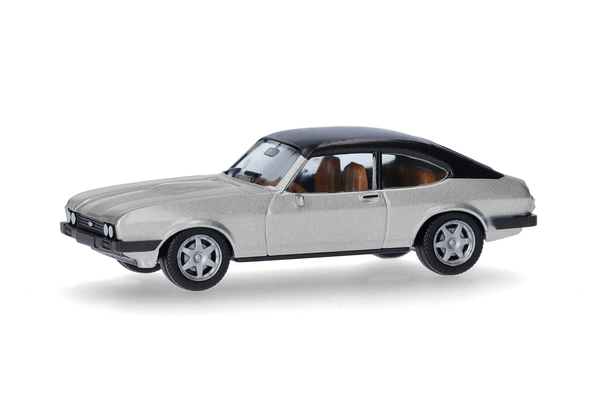 [予約]herpa Cars&Trucks 1/87 (プラスチック製) フォード カプリ ビニールルーフ ストラトスシルバー