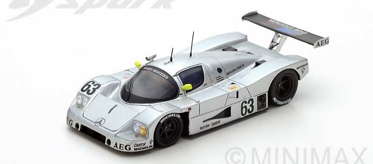 Spark(スパーク) 1/43 (レジン製) Sauber-Mercedes C9 No.63 Winner ル・マン 1989 J. Mass／S. Dickens／M. Reuter