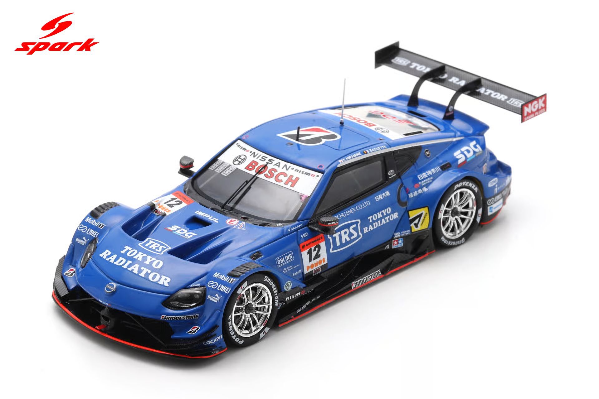 Spark(スパーク) 1/43 (レジン製) TRS IMPULwith SDG Z TEAM IMPUL No.12 GT500 SUPER GT 2025 K.Hiramine／B.Baguette