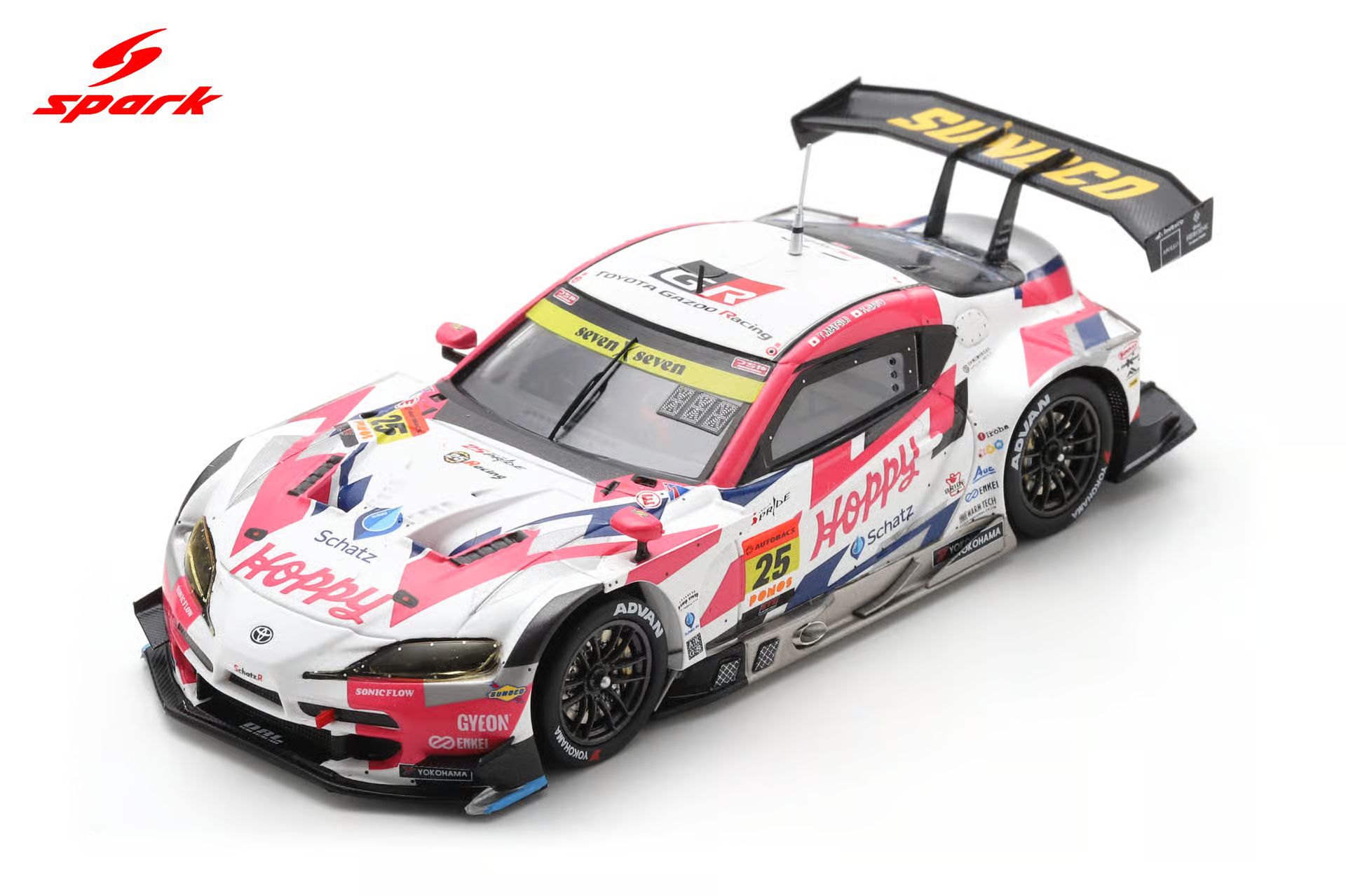 Spark (スパーク) 1/43 (レジン製) HOPPY Schatz GR Supra GT HOPPY team TSUCHIYA No.25 GT300 SUPER GT 2025 T.Matsui／ K.Sato