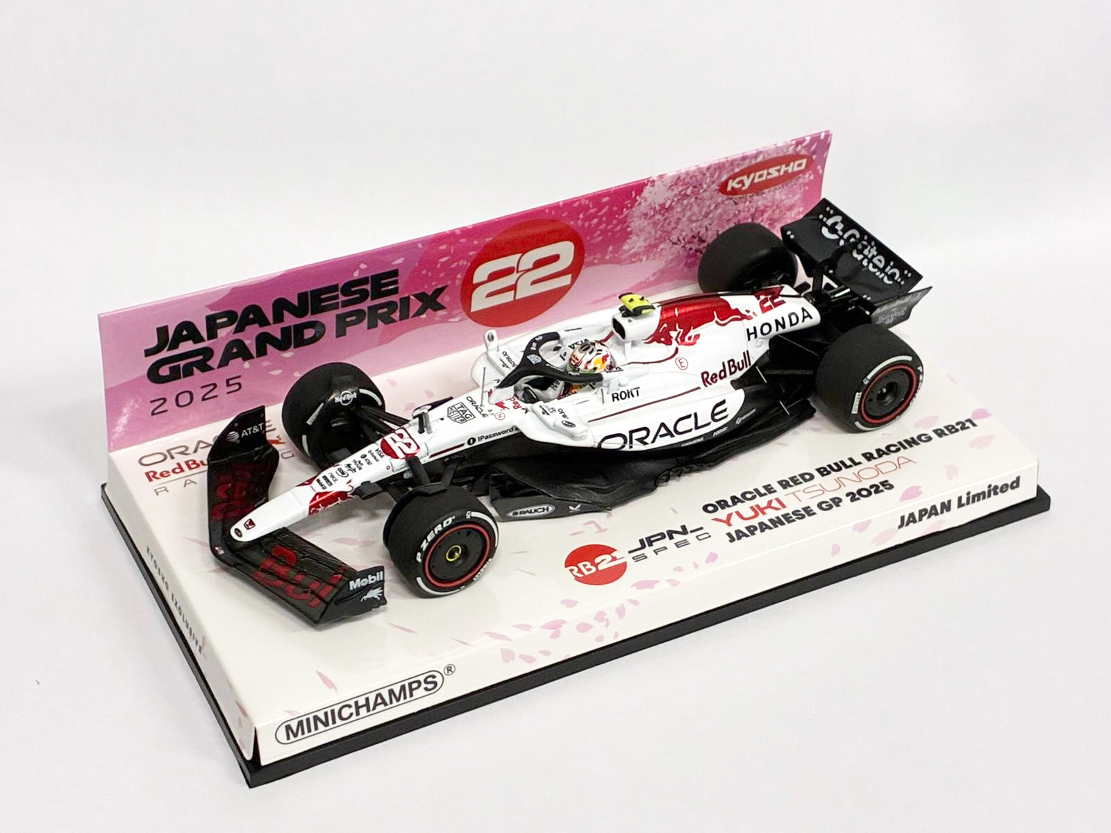 京商特注 × MINICHAMPS(ミニチャンプス) 1/43 (レジン製) オラクル レッド ブル レーシング RB21 角田裕毅 日本GP 2025