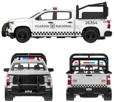 【グリーンライト】警察車両8台セット　シボレー、フォード、装甲車 【カスタム品】 グリーンライト 1/64 (ダイキャスト製) 2023 シボレー シルバラード