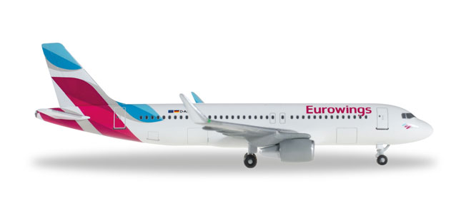 herpa wings 1/500 (ダイキャスト製) A320 ユーロウイングス D-AEWE