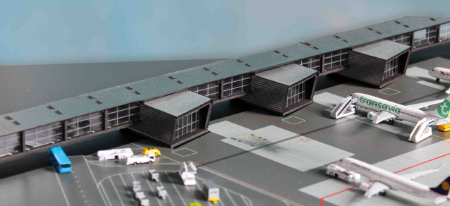 herpa wings 1/500 アムステルダム空港 空港ビルセット