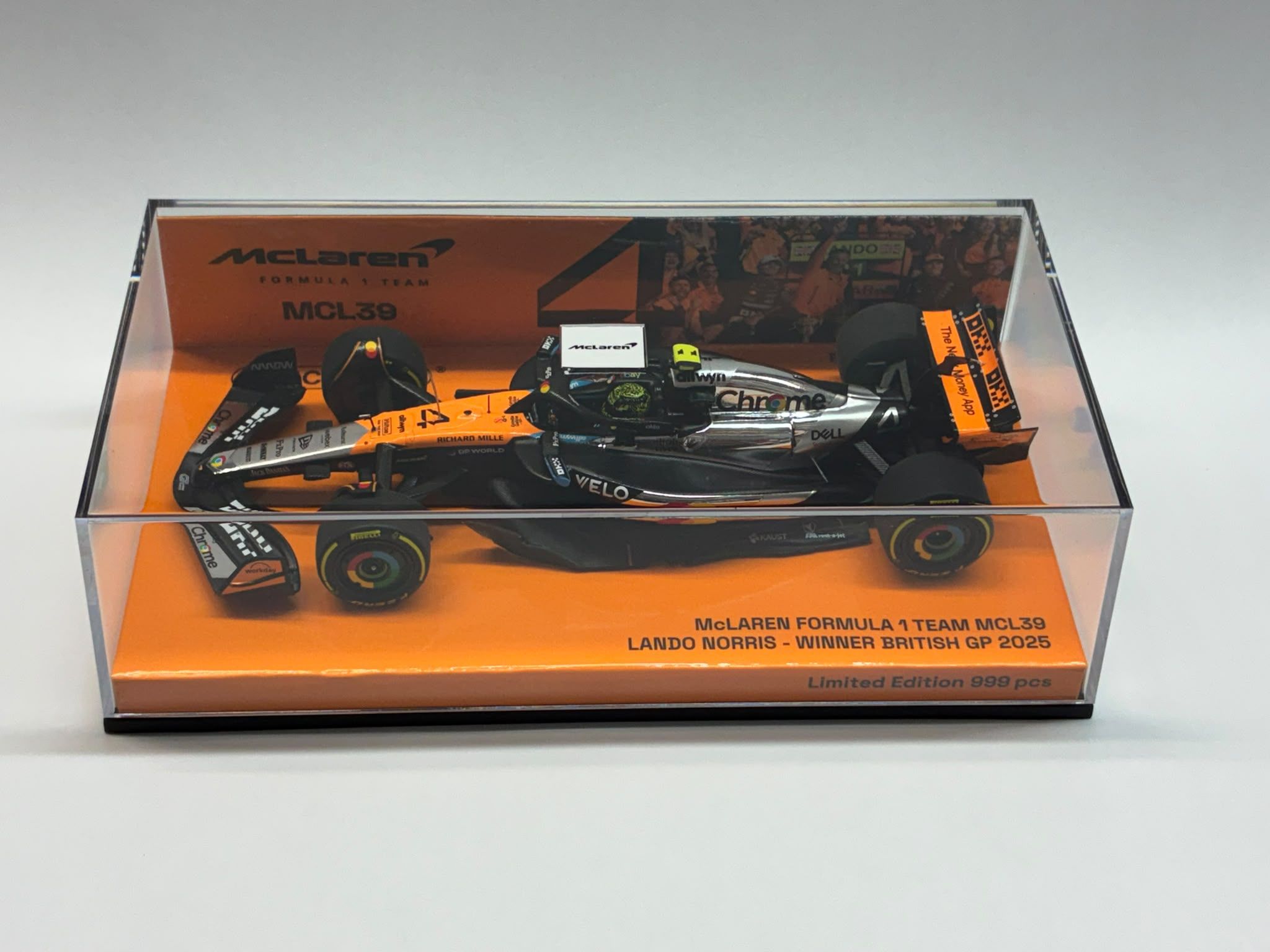 MINICHAMPS(ミニチャンプス) 1/43 (レジン製) マクラーレン F1チーム MCL39 ランド・ノリスイギリスGP 2025 ウィナー
