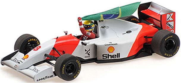 [予約]MINICHAMPS(ミニチャンプス) 1/43 (ダイキャスト製) マクラーレン フォード MP4/8 アイルトン・セナ オーストラリアGP 1993 ウィナー フラッグ付/ウェザリング仕様  ※再受注