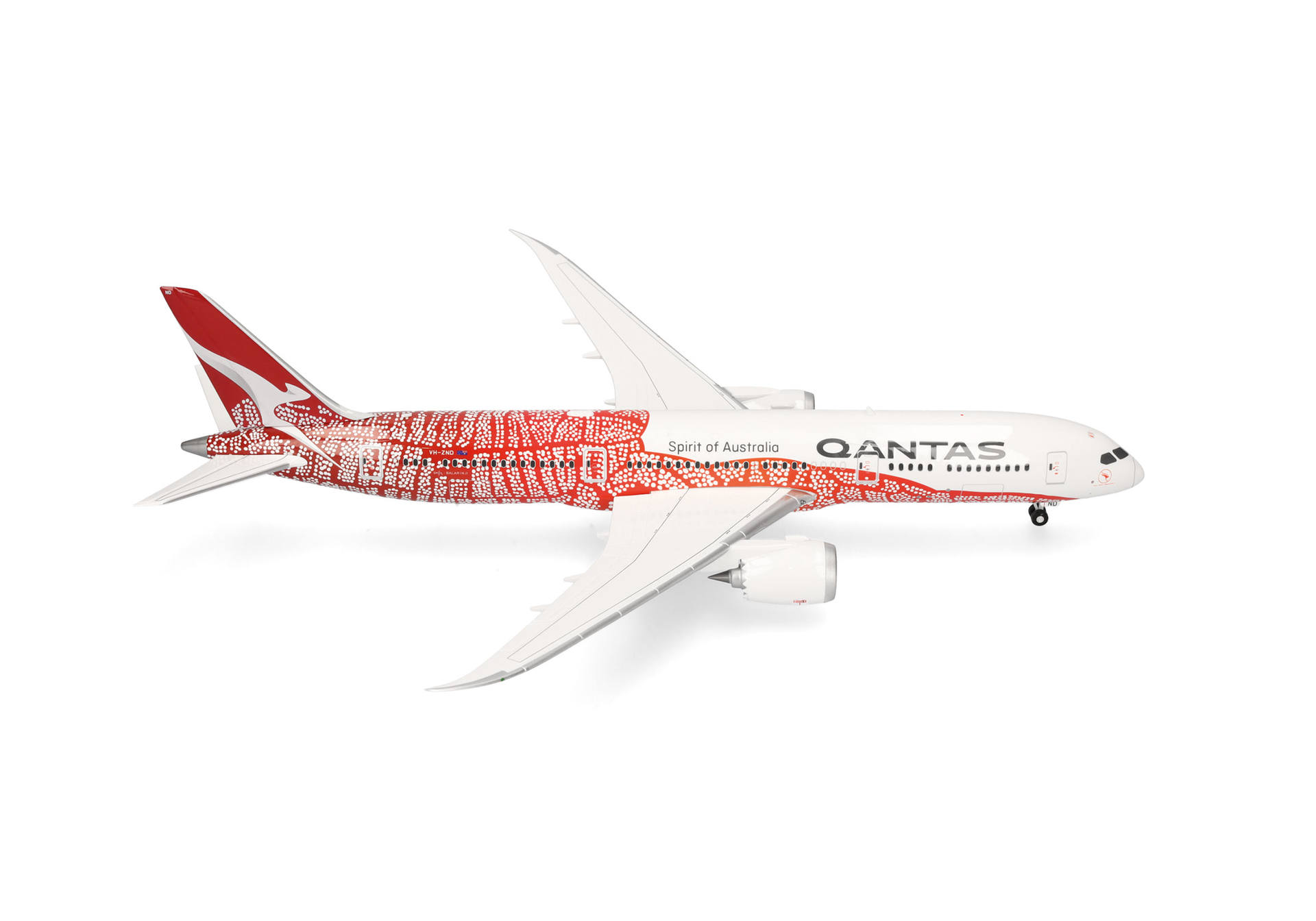 [予約]herpa wings 1/200 (プラスチック製) 1/200 787-9 カンタス航空 "Yam Dreaming" "Emily Kame Kngwarreye" VH-ZND