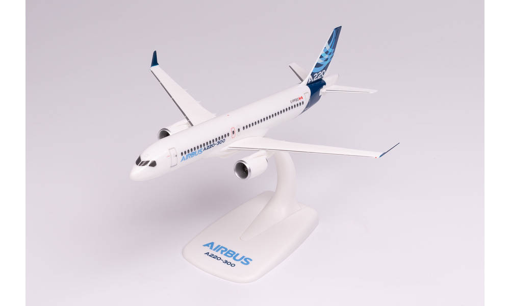 herpa wings 1/200 (プラスチック製) A220-300 エアバスハウスカラー C-FFDO ※スナップフィット