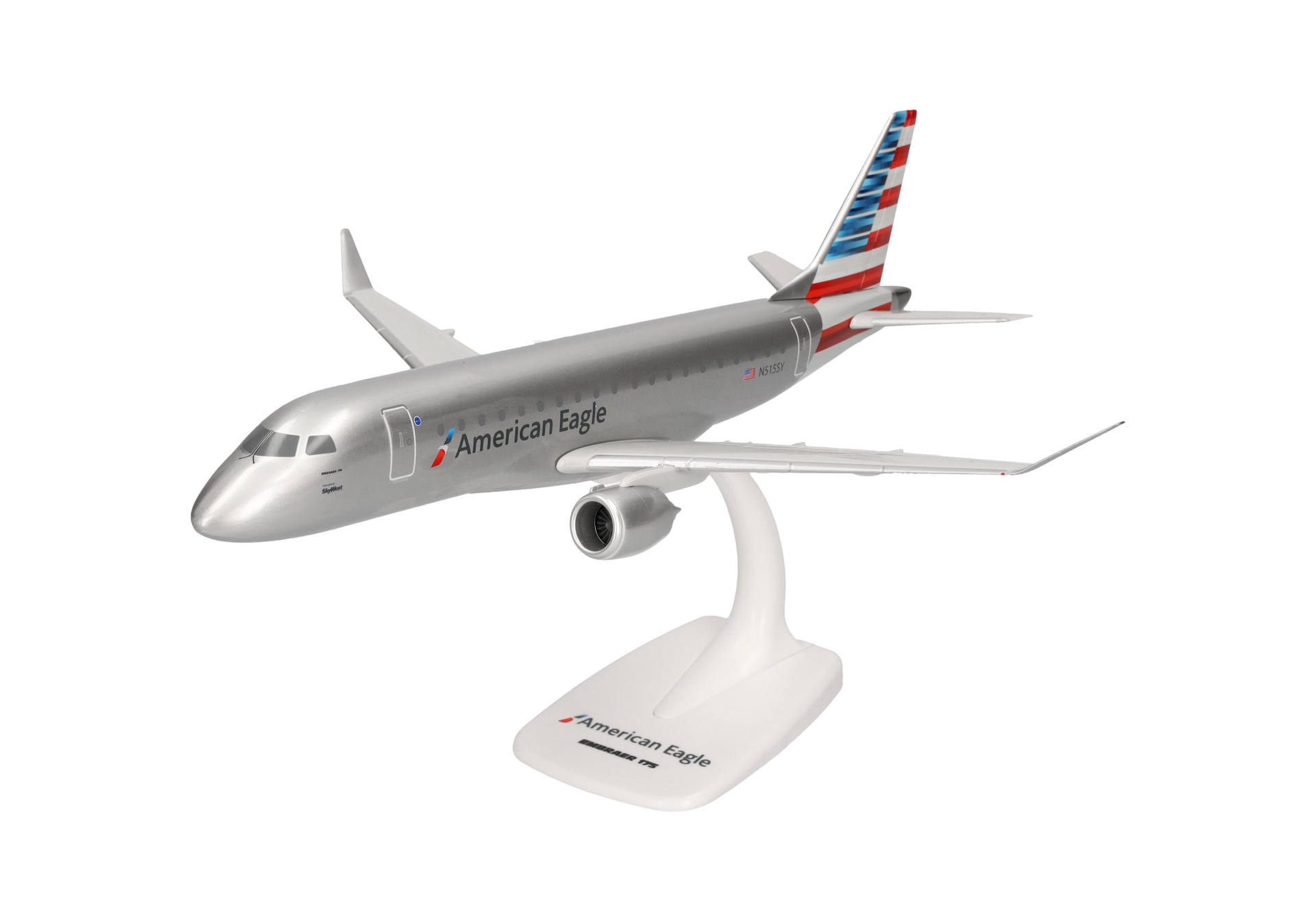 [予約]herpa wings 1/100 (プラスチック製) E175 アメリカン・イーグル N515SY ※スナップフィット