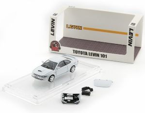 [予約]BM CREATIONS(ビーエムクリエーションズ) 1/64 (ダイキャスト製) トヨタ レビン101 ホワイト RHD  (ターボ用ボンネット/エンジン/ NA用エンジンカバー/フィルター付)