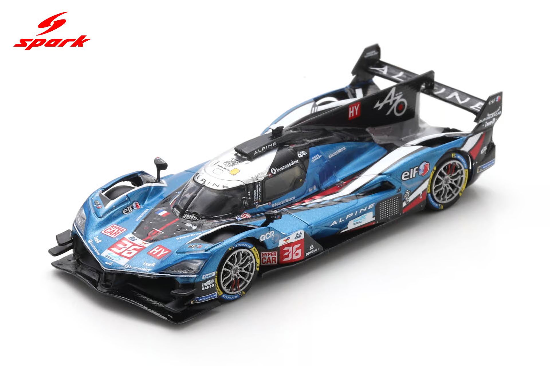 Spark(スパーク) 1/64 (ダイキャスト製) Alpine A424 No.36 ALPINE ENDURANCE TEAM 10th Le Mans 24H 2025 M.Schumacher／F.Makowiecki／J.Gounon